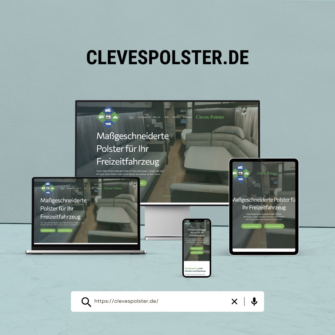 Clevespolster Webseite