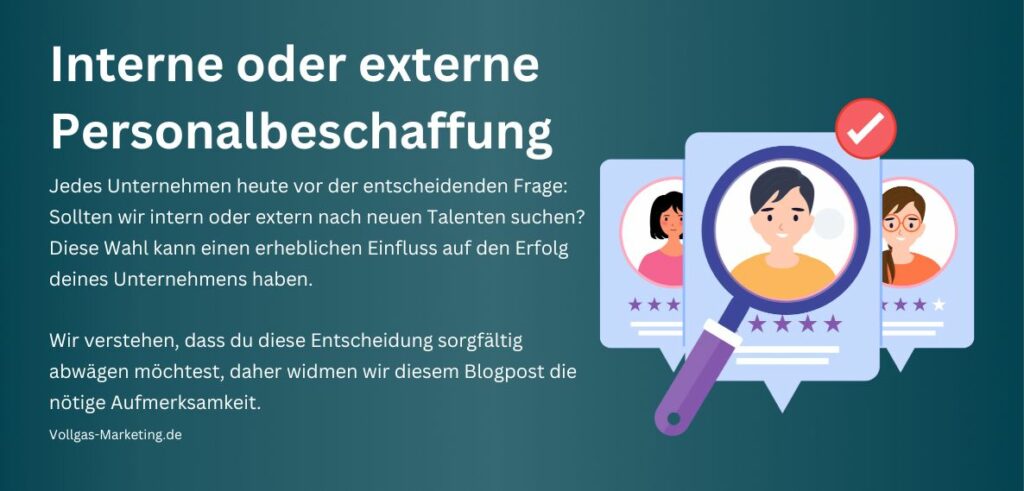 Interne oder externe Personalbeschaffung